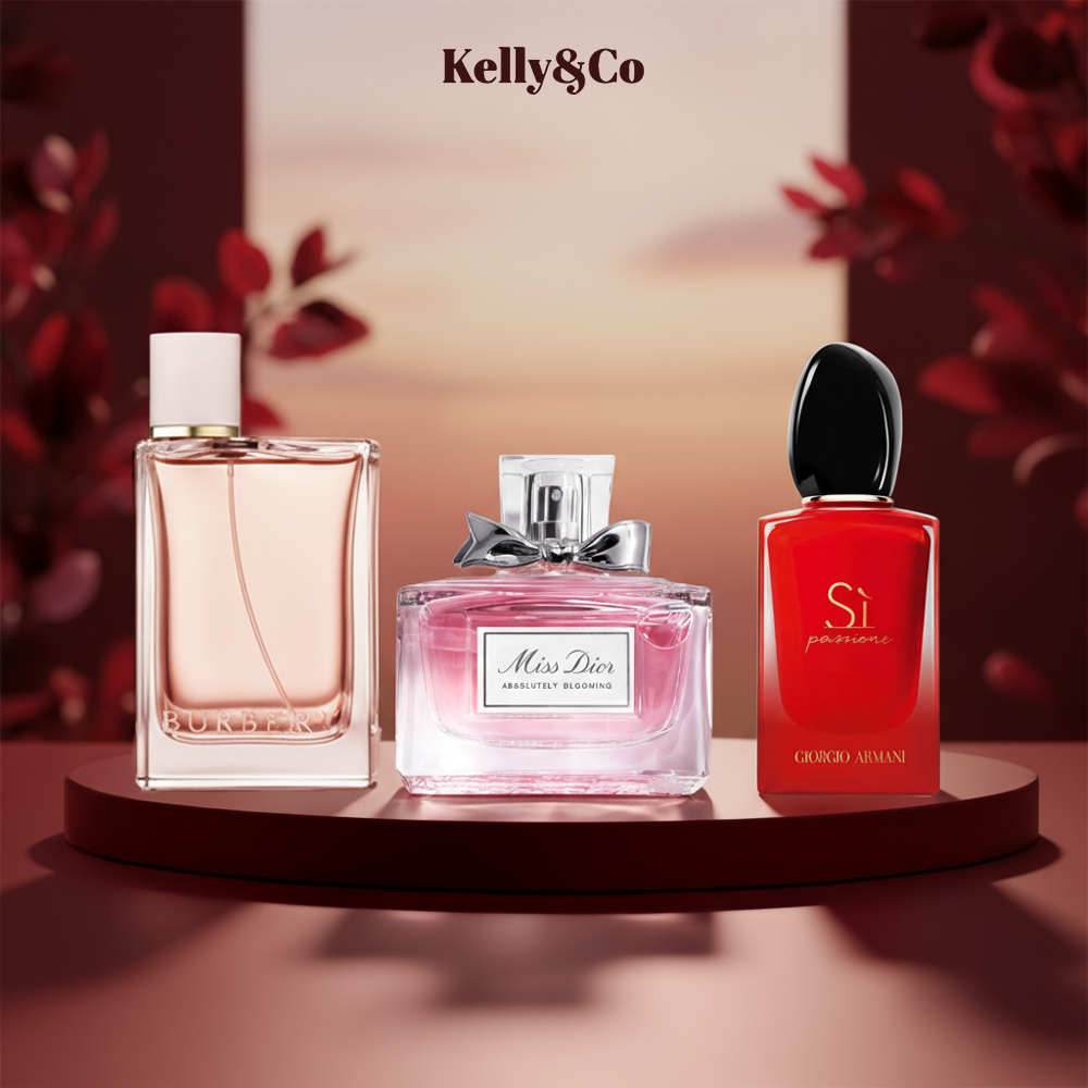 Miss Dior Absolutely Blooming 30 ml + Si Red 30 ml + Burberry Her 30 ml