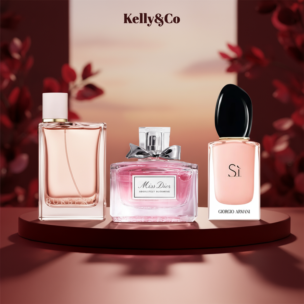 Miss Dior Absolutely Blooming 30 ml + Si Fiori 30 ml + Burberry Her 30 ml