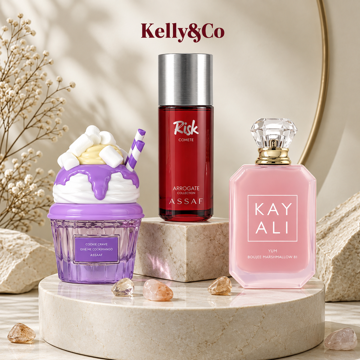 Lattafa mallow madness + Assaf Risk + kayali candy