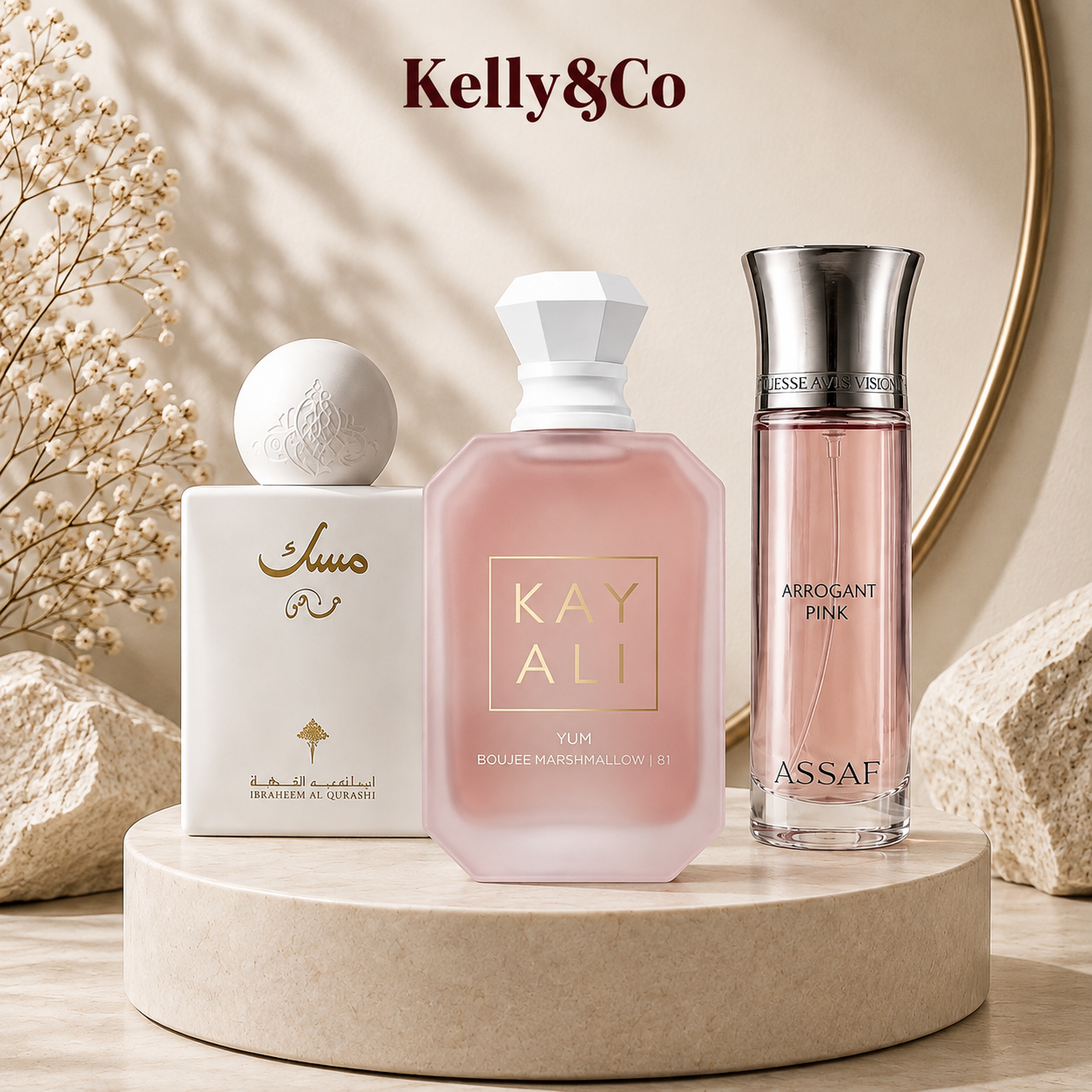 Ibraq special musk + Kayali marshmallow + Arrogate pink