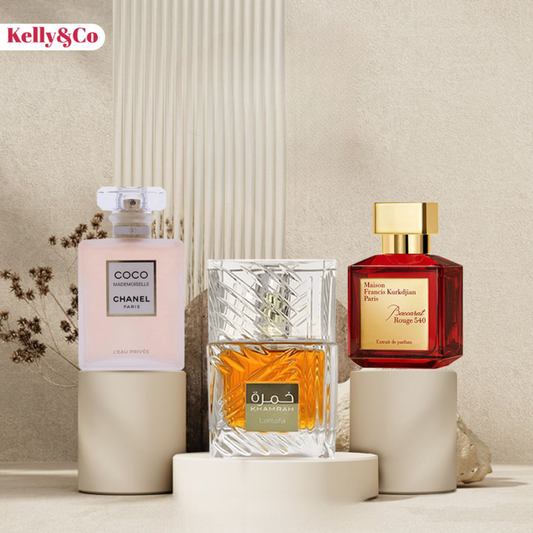 COCO CHANEL 30ML + KHAMRAH 40ML + BACCARAT ROUGE 30ML