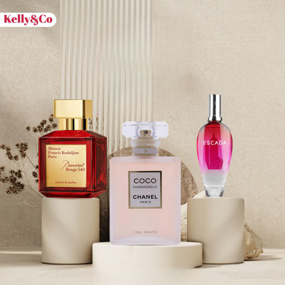 COCO CHANEL 30ML + BACCARAT ROUGE 30ML + ESCADA SEXY 30ML
