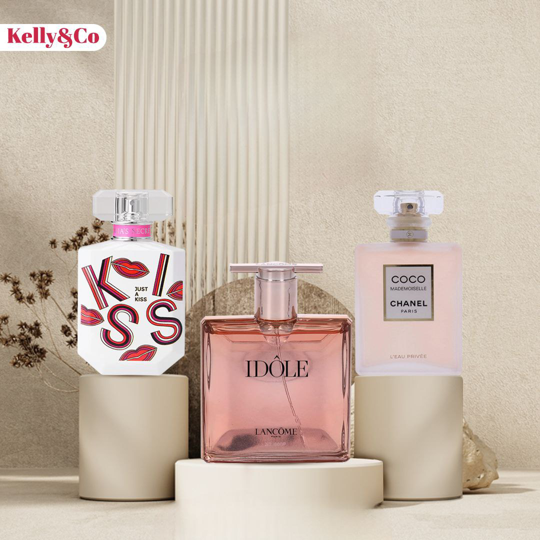 VICTORIA'S SECRET(JUST A KISS) 30ML + IDOLE 30ML + COCO CHANEL 30ML