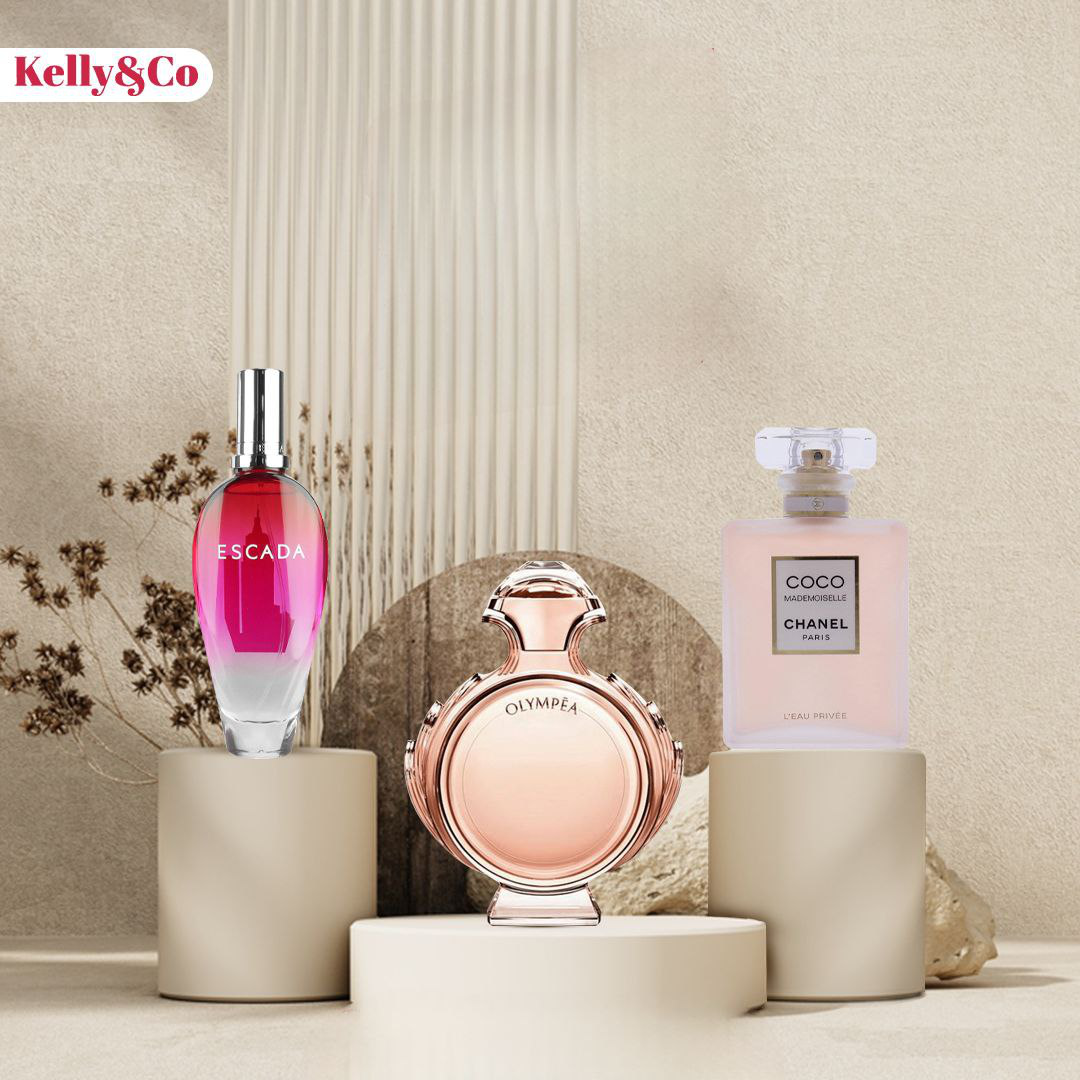 ESCADA SEXY  30ML + OLYMPEA 30ML + COCO CHANEL 30ML