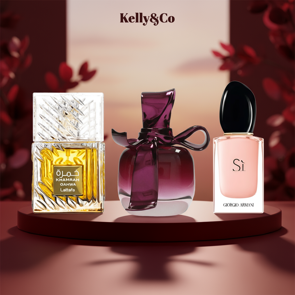 Nina Ricci 30 ml + Khamrah 40 ml + Si Fiori 30 ml