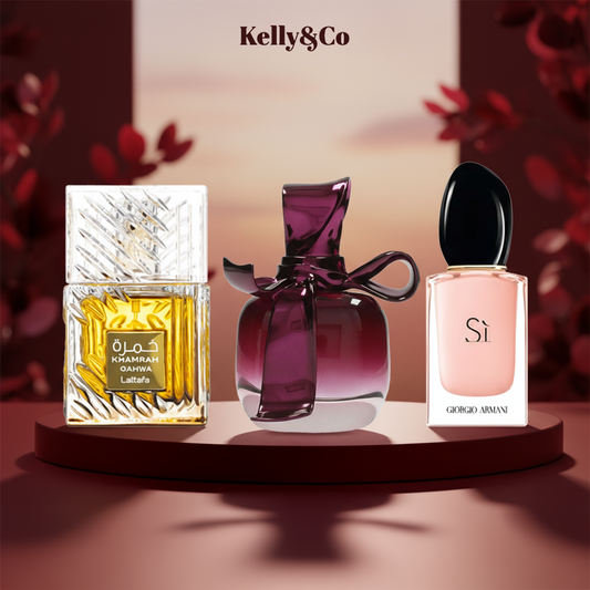 Nina Ricci 30 ml + Khamrah 40 ml + Si Fiori 30 ml