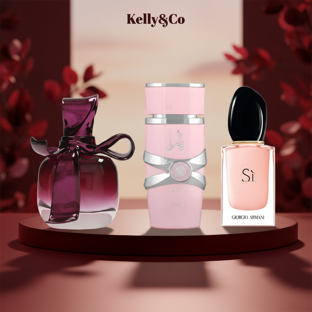 Yara Pink 40 ml + Si Fiori 30 ml + Nina Ricci 30 ml