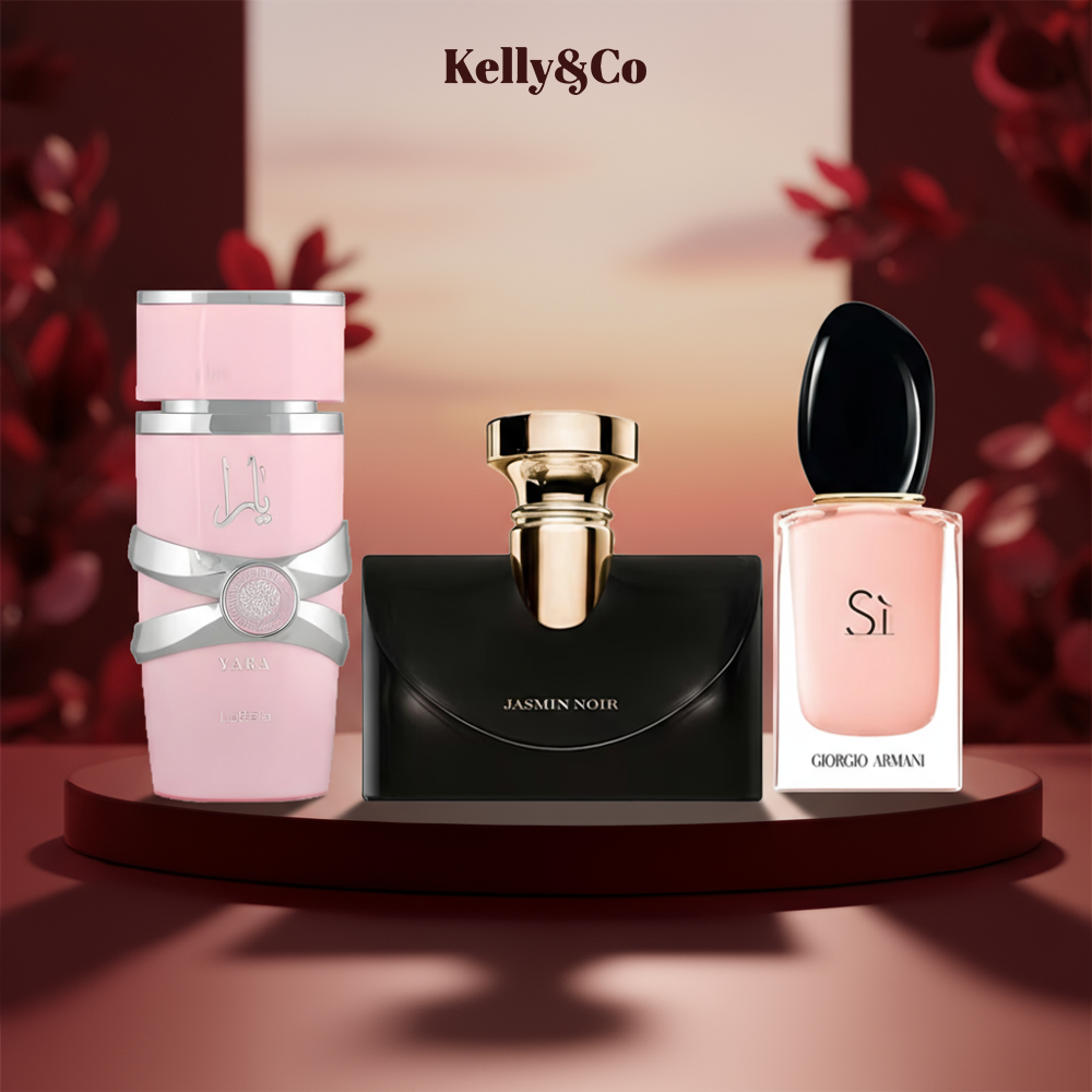 Bvlgari 30 ml + Si Fiori 30 ml + Yara Pink 50 ml
